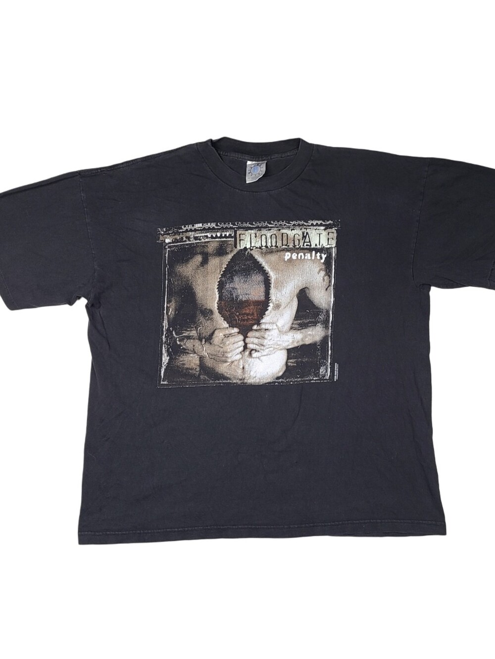 RARE Vintage 1996 FLOODGATE Penelty CD Promo Tour Band T Shirt XL Metal Stoner